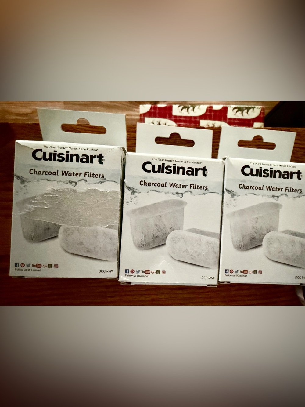 Cuisinart DCC-RWF Charcoal Water Filters For Coffee Makers ~ 6 Filters